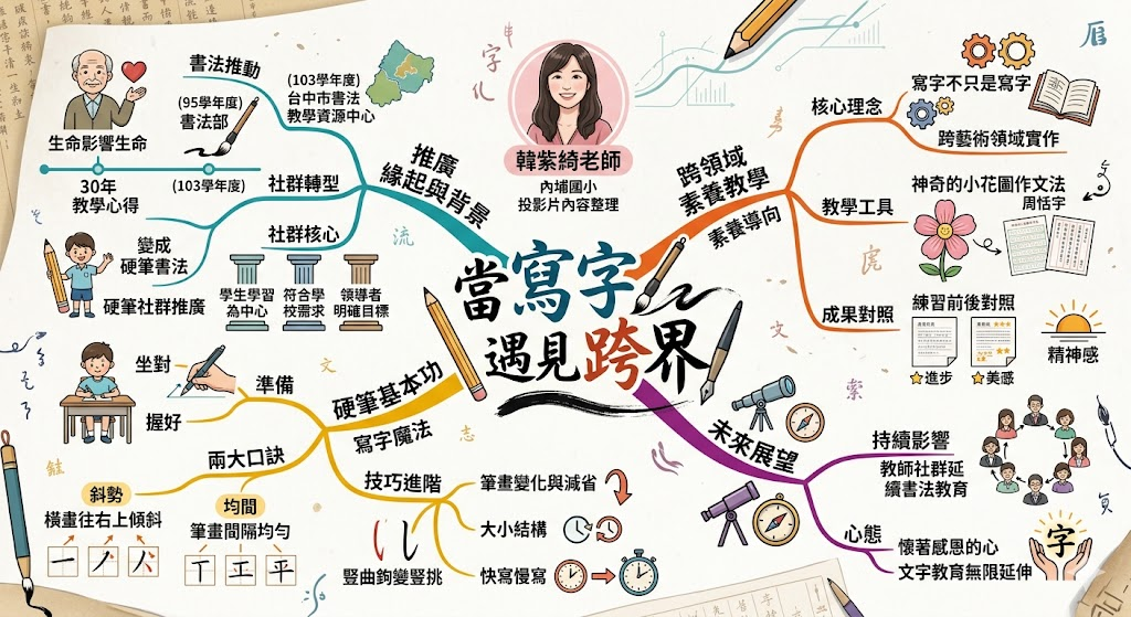 今天研討會的完整課程心智圖